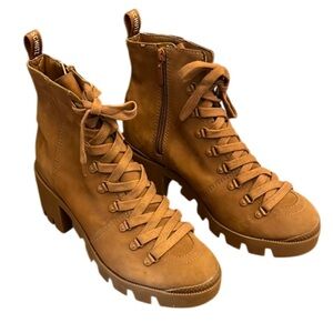 SCHUTZ  Xayane Combat Boots in Hazel Size 9